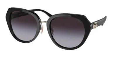 Coach Hc8331 C6189 50028g Women's Sunglasses Black Size 55