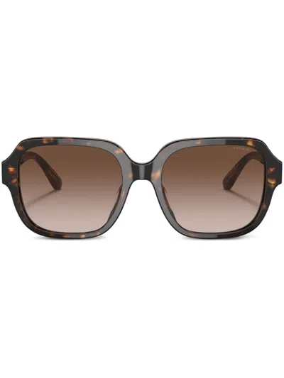 Coach Hc8335u C7989 Square-frame Sunglasses In Brown