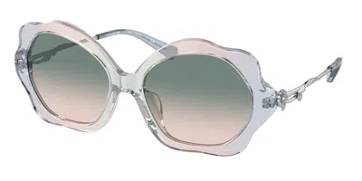 Coach Hc8346bu C9200 56422c Women's Sunglasses Blue Size 55