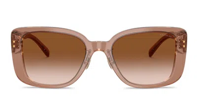 Coach Hc8352 Cd472 577913 Women's Sunglasses Brown Size 54