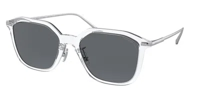 Coach Hc8355 Cd461 Polarized 511181 Men's Sunglasses Clear Size 55