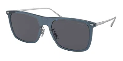 Coach Hc8356 Cd456 520387 Men's Sunglasses Blue Size 56