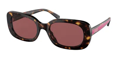 Coach Hc8358u Cd471 512069 Women's Sunglasses Tortoiseshell Size 54 In Brown