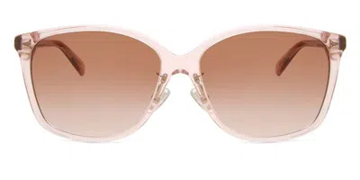 Coach Hc8361f Ch617 Asian Fit 566813 Women's Sunglasses Pink Size 57 In Orange