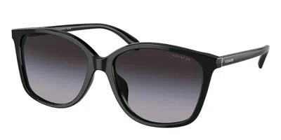 Coach Hc8361u Ch558 Asian Fit 50028g Women's Sunglasses Black Size 57