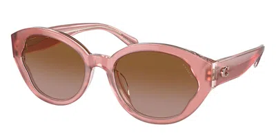 Coach Hc8364u Ch569 Asian Fit 574313 Women's Sunglasses Pink Size 55