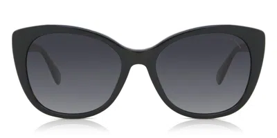 Coach Hc8365u Ch566 Asian Fit Polarized 5764t3 Women's Sunglasses Black Size 55