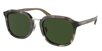 Coach Hc8366 Ch577 Asian Fit 575571 Men's Sunglasses Tortoiseshell Size 54 In Gray