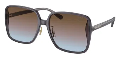 Coach Hc8368d Ch572 Asian Fit 575348 Women's Sunglasses Purple Size 61