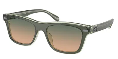 Coach Hc8371u Ch583 Asian Fit 574613 Men's Sunglasses Green Size 54