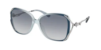 Coach Hc8372bu Ck482 576735 Women's Sunglasses Blue Size 58