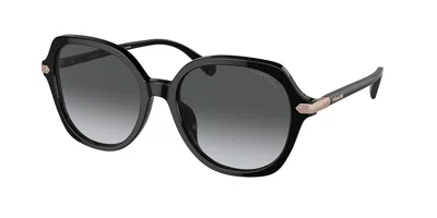 Coach Hc8377u Cl925 Polarized 5002t3 Women's Sunglasses Black Size 55