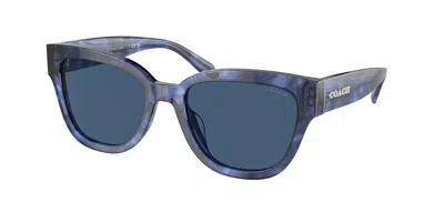 Coach Hc8379u Cl920 583755 Women's Sunglasses Blue Size 54