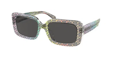 Coach Hc8380u Cl922 583587 Women's Sunglasses Grey Size 54 In Brown