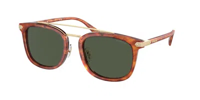 Coach Hc8382 Cl913 577482 Men's Sunglasses Tortoiseshell Size 53 In Purple