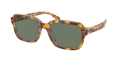 Coach Hc8388u Cl914 57563h Men's Sunglasses Tortoiseshell Size 56