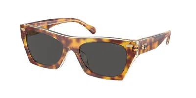Coach Hc8389u Cl917 575687 Women's Sunglasses Tortoiseshell Size 52 In Red