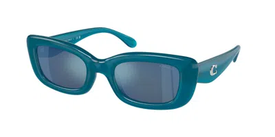 Coach Hc8390u Cr610 580655 Women's Sunglasses Blue Size 51