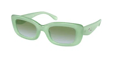 Coach Hc8390u Cr610 5807i7 Women's Sunglasses Green Size 51 In White
