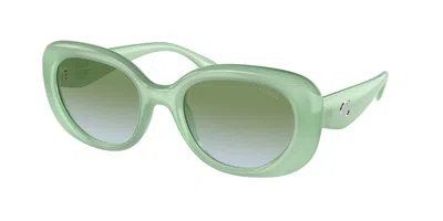 Coach Hc8391u Cr609 5807i7 Women's Sunglasses Green Size 53