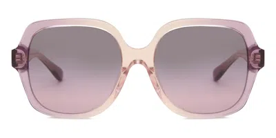 Coach Hc8395u Cr614 581390 Women's Sunglasses Pink Size 54