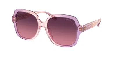 Coach Hc8395u Cr614 Polarized 5813f4 Women's Sunglasses Pink Size 54