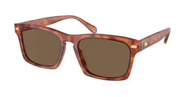 Coach Hc8397u Cr628 577473 Men's Sunglasses Tortoiseshell Size 57