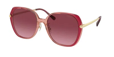 Coach Hc8403d Cr636 Asian Fit 58268h Women's Sunglasses Pink Size 59