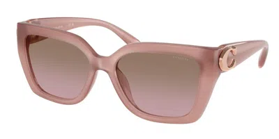 Coach Hc8408u Cw195 583914 Occhiali Da Sole Rosa Per Donna In Pink