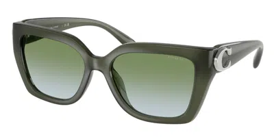 Coach Hc8408u Cw195 584017 Women's Sunglasses Green Size 55