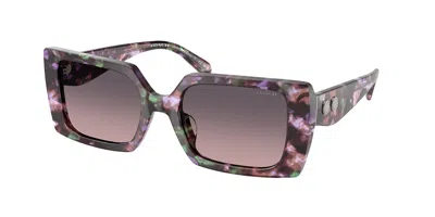 Coach Hc8409u Cw224 584346 Women's Sunglasses Tortoiseshell Size 53