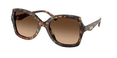 Coach Hc8410u Cw225 584474 Women's Sunglasses Tortoiseshell Size 56