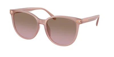 Coach Hc8414bd Cw428 Asian Fit 583914 Women's Sunglasses Pink Size 57