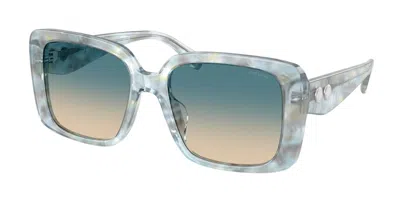 Coach Hc8424f Cad55 Asian Fit 58664m Women's Sunglasses Blue Size 56