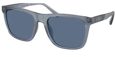 Coach Hc8427u Cae78 587780 Occhiali Da Sole Blu Per Uomo In Blue
