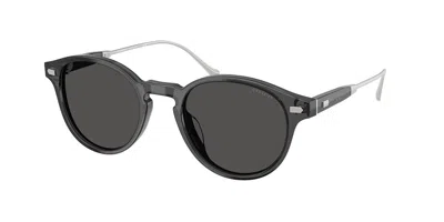 Coach Hc8428u Cad83 587887 Men's Sunglasses Grey Size 50 In Gray