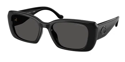 Coach Hc8435u Cby82 500287 Women's Sunglasses Black Size 54