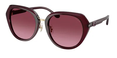 Coach Hc8436 Cby93 59158h Women's Sunglasses Red Size 55