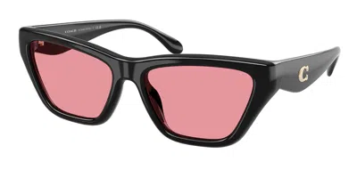 Coach Hc8449u Cdp33 500284 Women's Sunglasses Black Size 56
