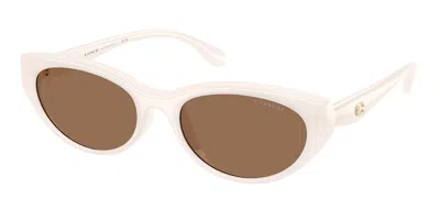 Coach Hc8456d Cdp42 Asian Fit 579073 Women's Sunglasses White Size 55