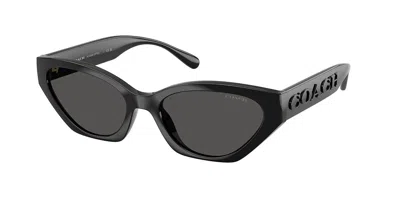 Coach Hc8459u Cft83 500287 Women's Sunglasses Black Size 55