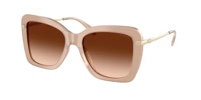 Coach Hc8461u Cfu03 598074 Women's Sunglasses Brown Size 54 In Pearly Light Brown