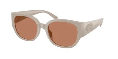 Coach Hc8469d Cfu17 Asian Fit 5884/3 Women's Sunglasses Brown Size 54 In Khaki