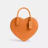Coach Heart Bag In Orange