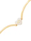 Coach Heart-charm Bracelet In Gold