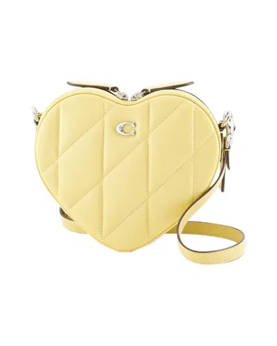 Coach Women's Heart Crossbody Bag In Yellow