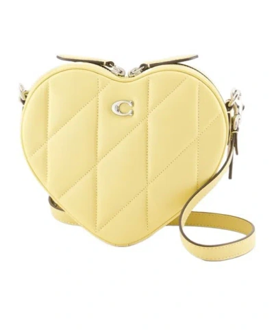 COACH HEART LEATHER CROSSBODY BAG