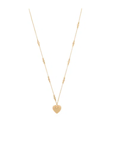 Coach Heart Pendant Chain Necklace In Gold