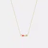 Coach Heart Script Pendant Necklace