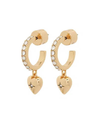 Coach Heart-shaped Earrings In Gold